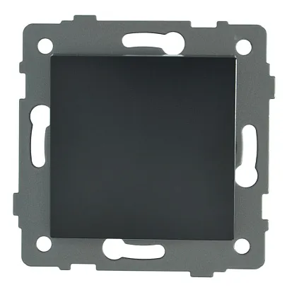 Выключатель проходной 1-кл. чёрный A-003B "Аура" AWSproducts