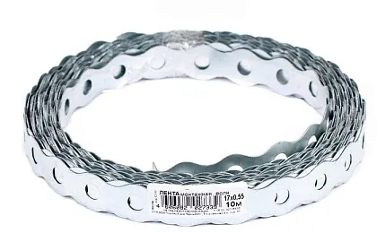 Перфолента 17*0,55 волна цинк (10м) (ГОСКРЕП), уп