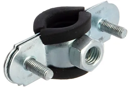 Хомут сантехнический 3/8" (16-19) М8 цинк без шпильки