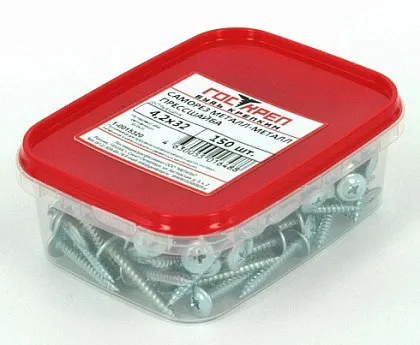 Саморез с прессшайбой острый 4,2*16 (200 шт.) (ГОСКРЕП), уп