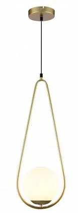 Светильник потолочн CIKLOP, 7542, AC220-240V, 50/60Hz, 1*E27, IP20, O20CM, одинарный, цвет золотой G