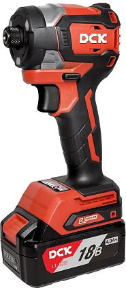 Дрель-шуруповерт аккум KDPL208 2*4А/ч, HEX-impact, 208нм, 3 скорости, подсветка DCK