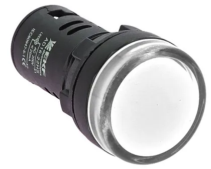 Индикатор LED белый AD16-16HS 16 мм. 230В AC IP54 EKF