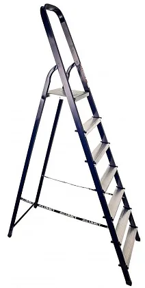 Стремянка стальная 7 ступеней (M8407) (ALUMET)