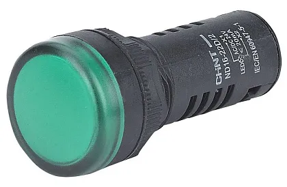 Индикатор LED зеленый ND16-22D/2C 220В АС/DC IP65 CHINT