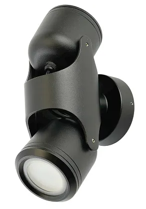 Светильник садово-парковый 220-240В 2*GU10 DH1502, черный (на стену) Feron