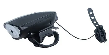 Фонарь велосипедный LED аккумуляторный 7588 с креплением и сигналом.20-120