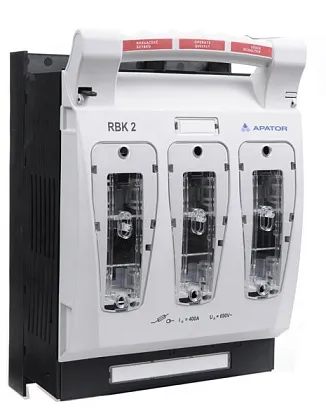 Рубильник п/пл. предохр. RBK 2 pro-SD-M 60 3ф. 400А, NH2, болт.подкл. монтаж на шины, межфаз.60мм