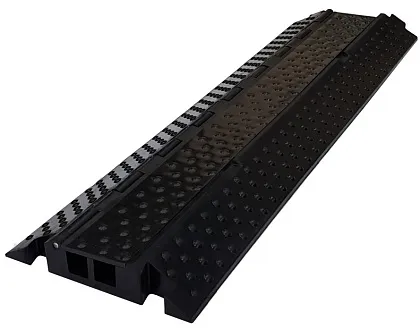 Кабель-канал гибкий ККР, сечение канала 33*30мм, нагрузка 12т, длина 0,9м, ШВ 26*5см, черная крышка