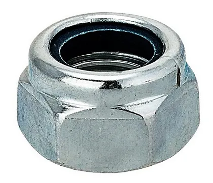 Гайка М10 с нейлоновым кольцом DIN985 цинк (12 шт.) (Стройбат), уп