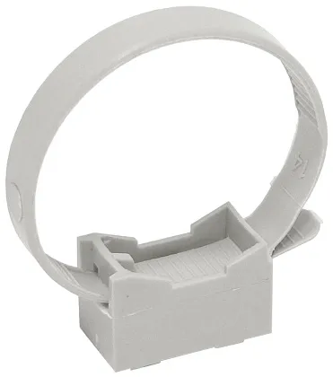 Хомутный держатель со стяжкой серый CFF2 32-63 мм IEK (100)