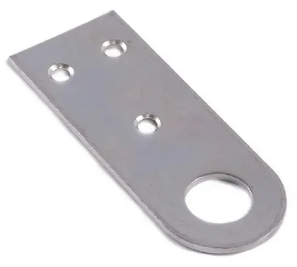 Проушина (Пробой-ушко) 28х77 (105х40х3) (цинк белый)