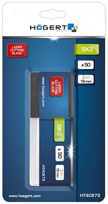 Лезвие сменное, 18 мм, SK2, 50 шт, HOEGERT, ком