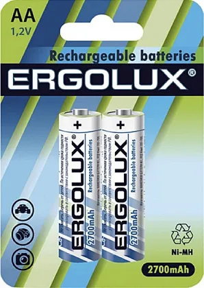 Аккумулятор AA 2700mAh Ni-Mh ERGOLUX BL-2