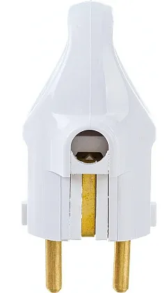 Вилка В16-336 прямая с кольцом с/з Bylectrica