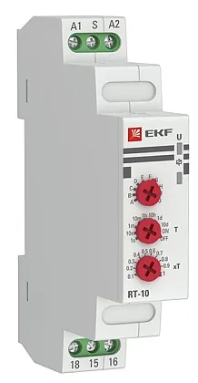 Реле времени RT-10 (10 устанавл. функц.) 8А кат.12-240В AC/DC EKF (с НДС)