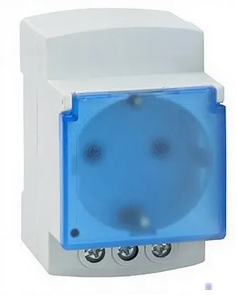 Розетка на DIN-рейку RITA с крышкой, 16A, 250VAC (Mutlusan)