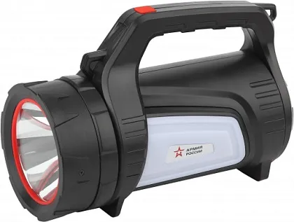 Фонарь светод. АРМИЯ РОССИИ РА-702 Шмель прожекторный аккум., красн., маяк, боковой свет