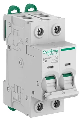 Автоматический выключатель Systeme9 C32/2 6kA SE