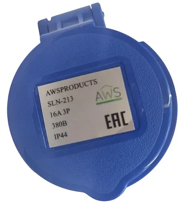 Розетка переносная 16A 3п (2P+PE) SLN-213 IP44, 380В, AWSPRODUCTS