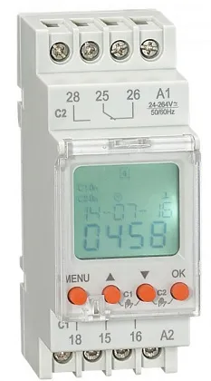 Таймер электронный астро. RD-TPA2, 2co, 16A, 24-240В AC/DC Reletek