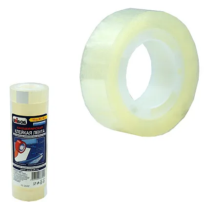 Скотч канцелярский прозрачный мини 15мм длина 25м UNIBOB 10-420