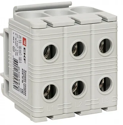 Клемма силовая вводная тройная КСВ 16-50 серая EKF PROxima