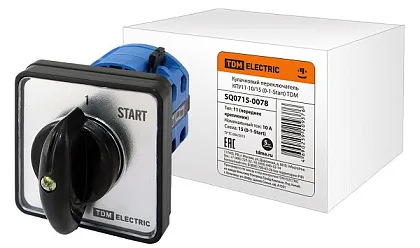 Переключатель кулачковый КПУ11-10/15 (0-1-Start) TDM