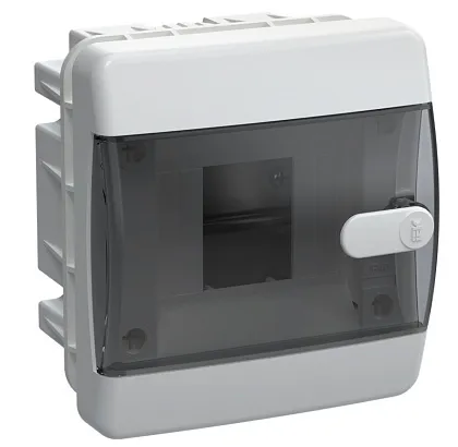 Щит встраиваемый пласт ЩРВ-П-4 IP41 черн прозр дверь UNION IEK