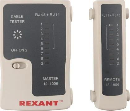 Тестер Кабеля  RJ-45+RJ-11 - 468 REXANT