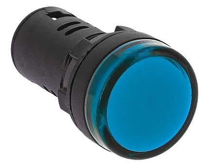 Индикатор LED синий AD16-22HS 230В AC IP54 EKF