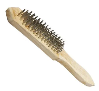 Щетка по МЕТАЛЛУ 6-ти рядная с деревянной ручкой ГОРЫНЫЧ