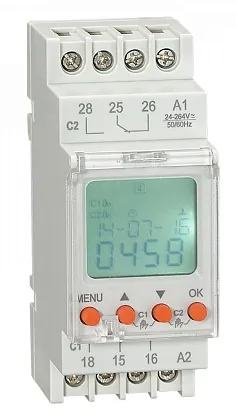 Таймер электронный двухканальный RD-TPD2, 2co, 16A  Reletek