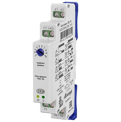 Реле времени РВО-1М ACDC24В/AC230В 8 функц., 1 перекл., 3А