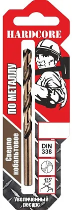 Сверло по металлу 2,0 мм (2 шт) Co5% Hardcore, ком