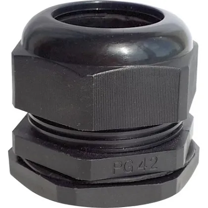 Кабельный ввод PG42 (32-38 мм) черный пластик IP68 (Haupa)