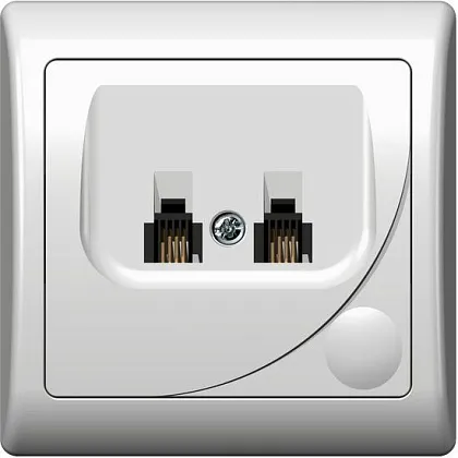 Розетка GPT-2FR 951 телефонная двойная