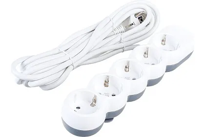 Удлинитель бытовой 5гн. 5м с/з ПВС 3х1,5мм2 UNO У05 IEK