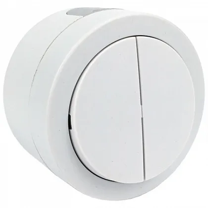 Выкл. 2-кл. ОУ, xONE, IP54, белый (12)