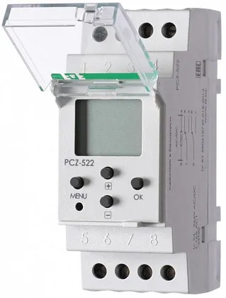 Таймер двухканальный универсальный PCZ-522 (2NC*16A функция NFC)