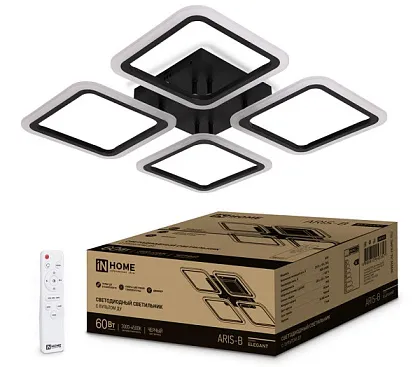 Светильник потолочный LED ELEGANT ARIS-B 60Вт 3-6K 4700Лм с ДУ IN HOME