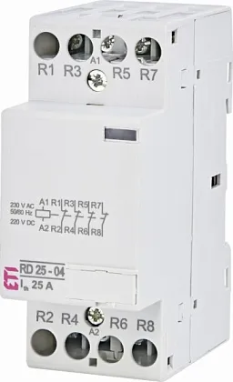 Контактор модульный RD 25-04 (кат.230V AC 25А 4нз) ETI