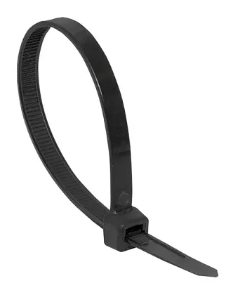 Хомут 2,5*200 черный нейлон UV (100 шт.) Basic (EKF), уп