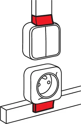 Адаптер QUTEO 40x16 мм METRA Legrand (10)