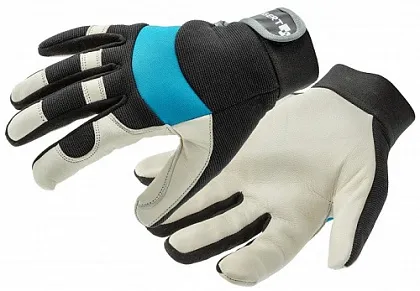 Перчатки рабочие кожаные, STOR, размер 10 HOEGERT, п