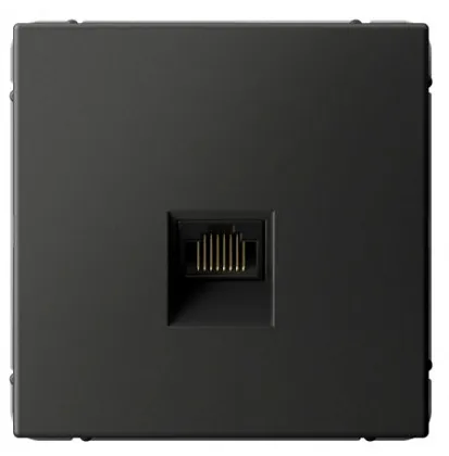 Розетка компьютерная RJ45, кат. 6A, механизм (базальт)