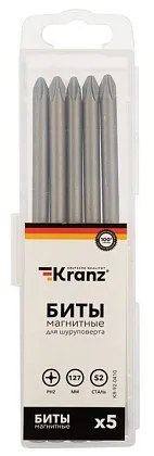 Бита PH2х127 мм для шуруповерта Kranz, KR-92-0410