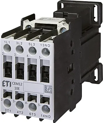 Контактор CEM12.10 (кат.24V DC, 12А, 5,5кВт 1но) ETI
