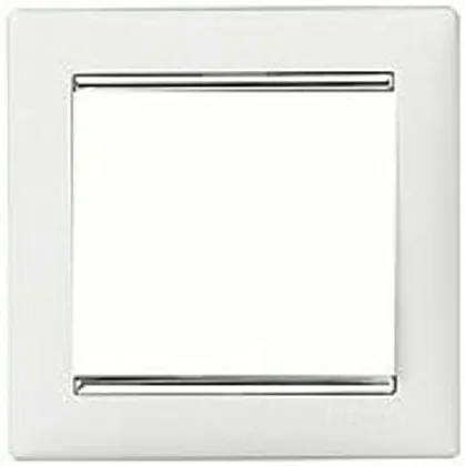 Рамка 1-я Белый/Серебро Valena LEGRAND