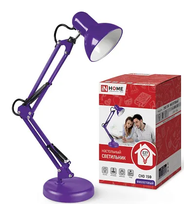 Светильник настольный СНО 15Ф Е27 Фиолетовый IN HOME